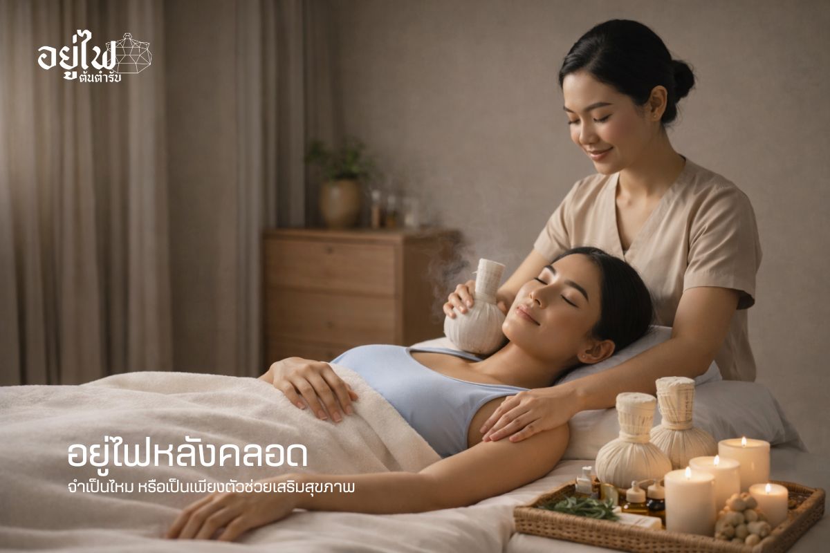 อยู่ไฟหลังคลอด จำเป็นไหม หรือเป็นเพียงตัวช่วยเสริมสุขภาพ